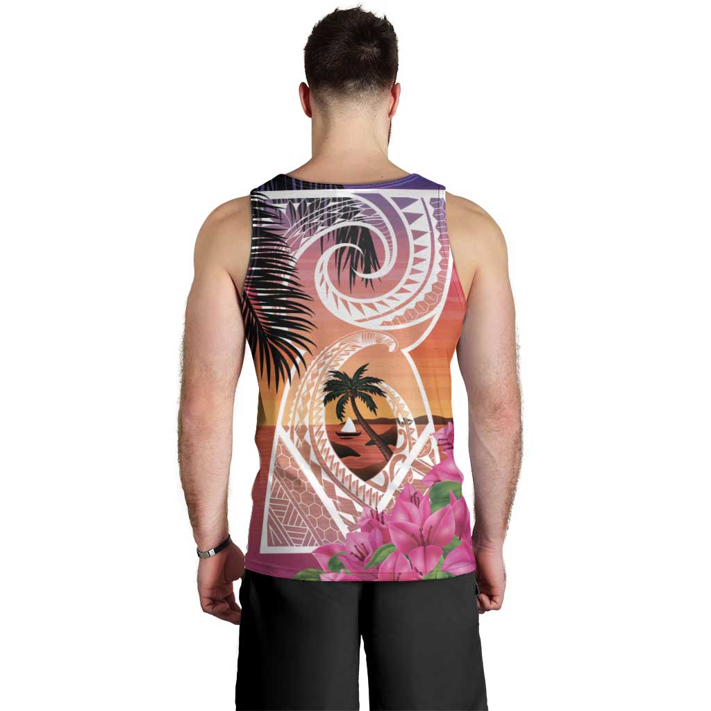 Guam Chamorro Men Tank Top Artsy Latte Stone LT7 - Polynesian Pride