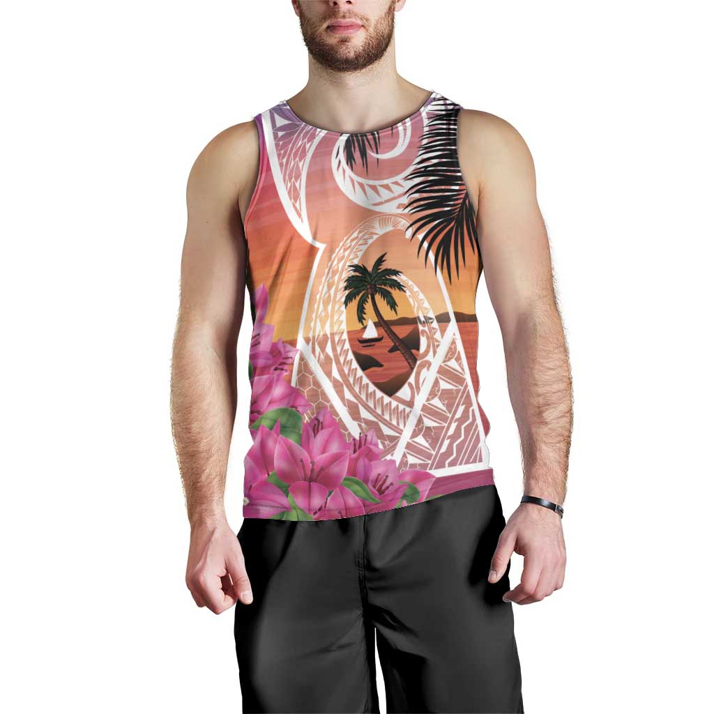 Guam Chamorro Men Tank Top Artsy Latte Stone LT7 - Polynesian Pride