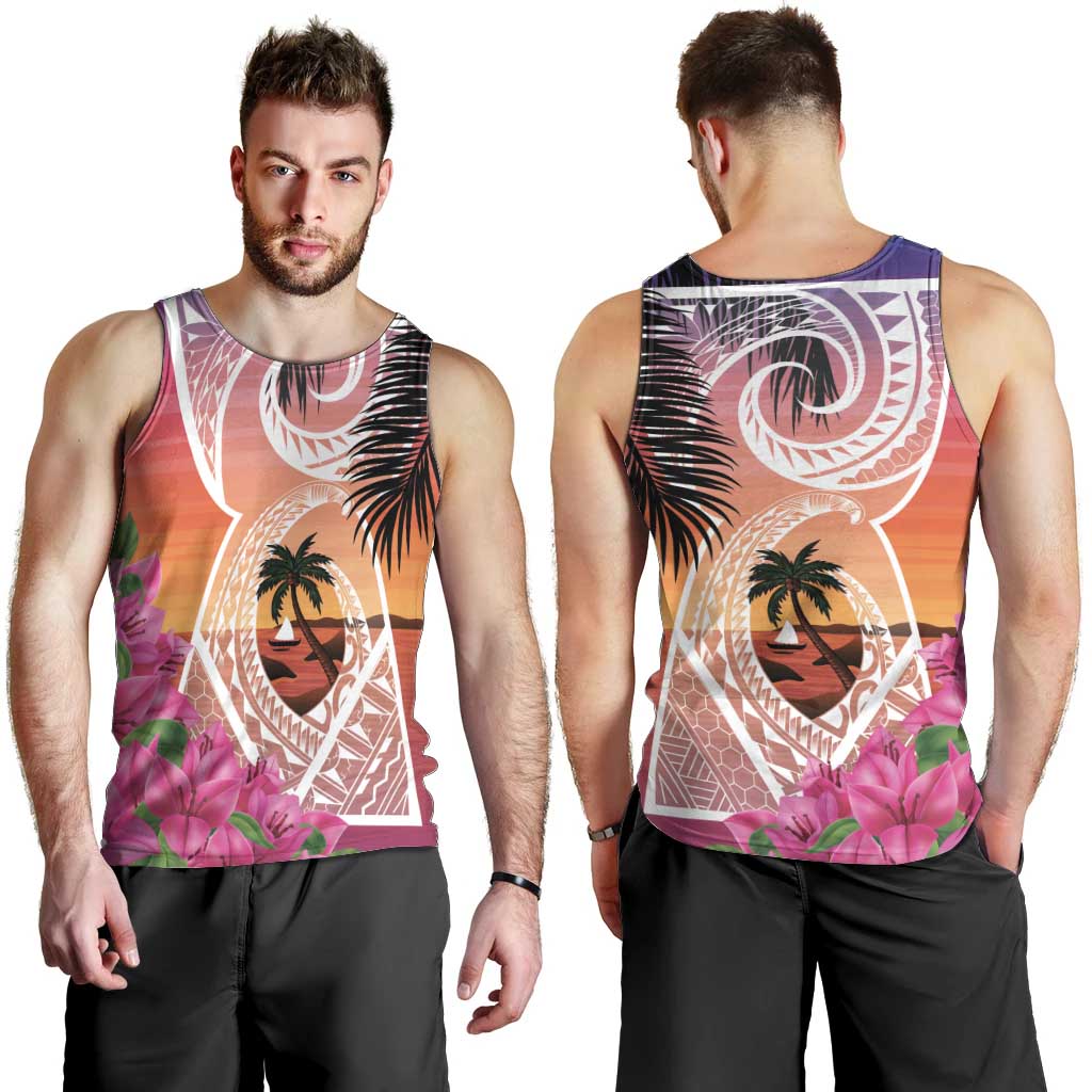 Guam Chamorro Men Tank Top Artsy Latte Stone LT7 - Polynesian Pride