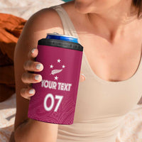 Personalised New Zealand Rugby 4 in 1 Can Cooler Tumbler Aotearoa Champions - Pink Version LT7 - Polynesian Pride
