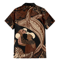 Father's Day Polynesian Pattern Family Matching Mermaid Dress and Hawaiian Shirt Tropical Humpback Whale LT7 - Polynesian Pride