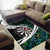 Personalized NZ Darts Area Rug Paua Shell Maori Koru Whakairo - Polynesian Pride