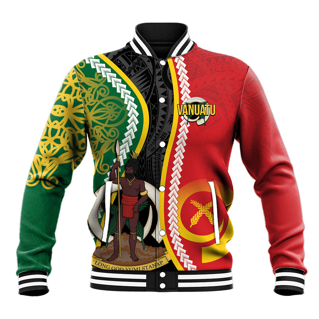 Ni-Vanuatu Indipendens Dei Celebretem Baseball Jacket Yumi Yumi Yumi LT7 Unisex Multicolor - Polynesian Pride