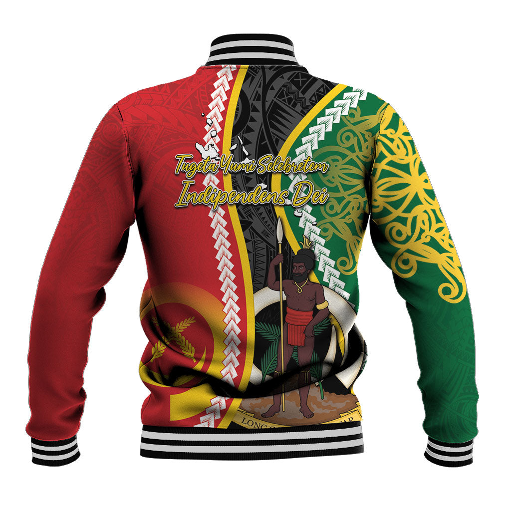 Ni-Vanuatu Indipendens Dei Celebretem Baseball Jacket Yumi Yumi Yumi LT7 - Polynesian Pride