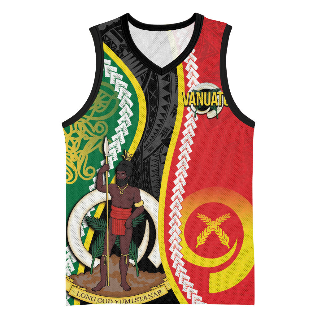 Ni-Vanuatu Indipendens Dei Celebretem Basketball Jersey Yumi Yumi Yumi LT7 Unisex Multicolor - Polynesian Pride