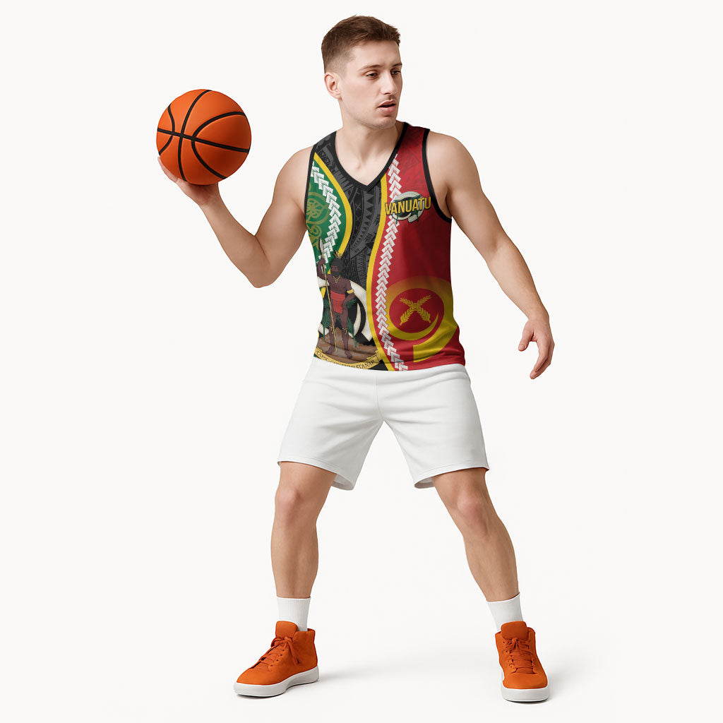 Ni-Vanuatu Indipendens Dei Celebretem Basketball Jersey Yumi Yumi Yumi LT7 - Polynesian Pride