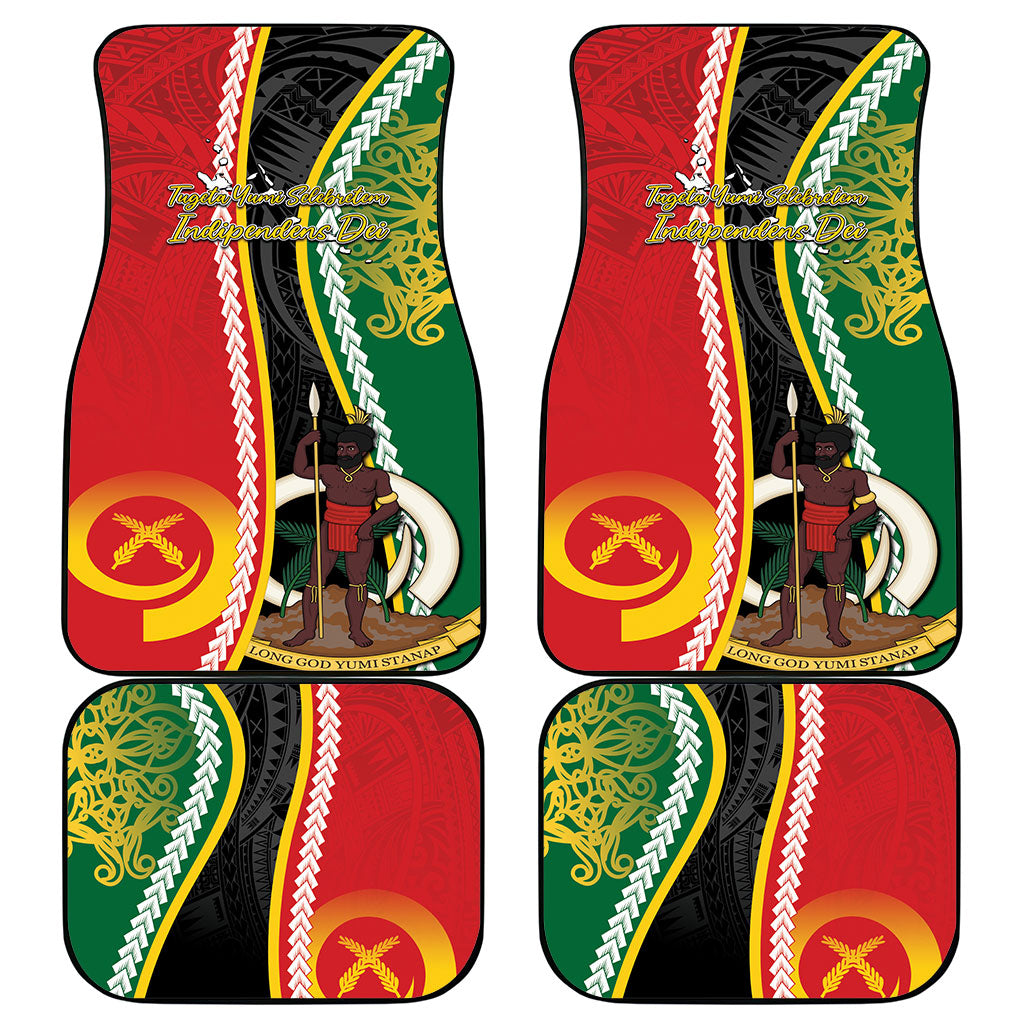 Ni-Vanuatu Indipendens Dei Celebretem Car Mats Yumi Yumi Yumi LT7 - Polynesian Pride