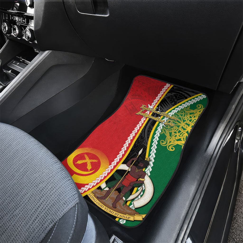Ni-Vanuatu Indipendens Dei Celebretem Car Mats Yumi Yumi Yumi LT7 - Polynesian Pride