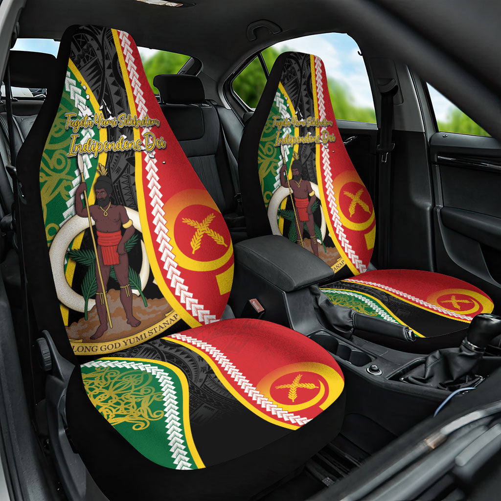 Ni-Vanuatu Indipendens Dei Celebretem Car Seat Cover Yumi Yumi Yumi LT7 One Size Multicolor - Polynesian Pride