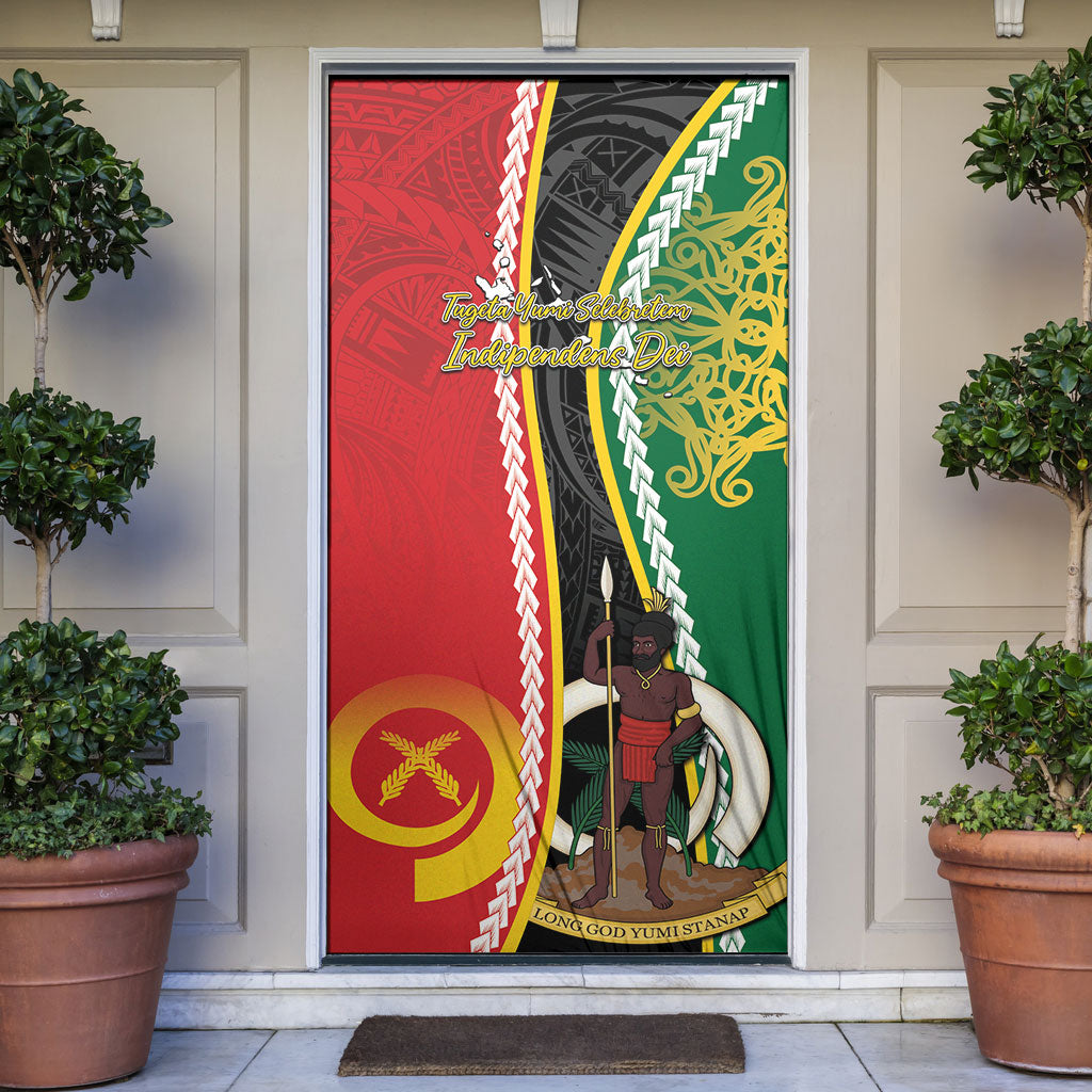 Ni-Vanuatu Indipendens Dei Celebretem Door Cover Yumi Yumi Yumi LT7 Multicolor - Polynesian Pride