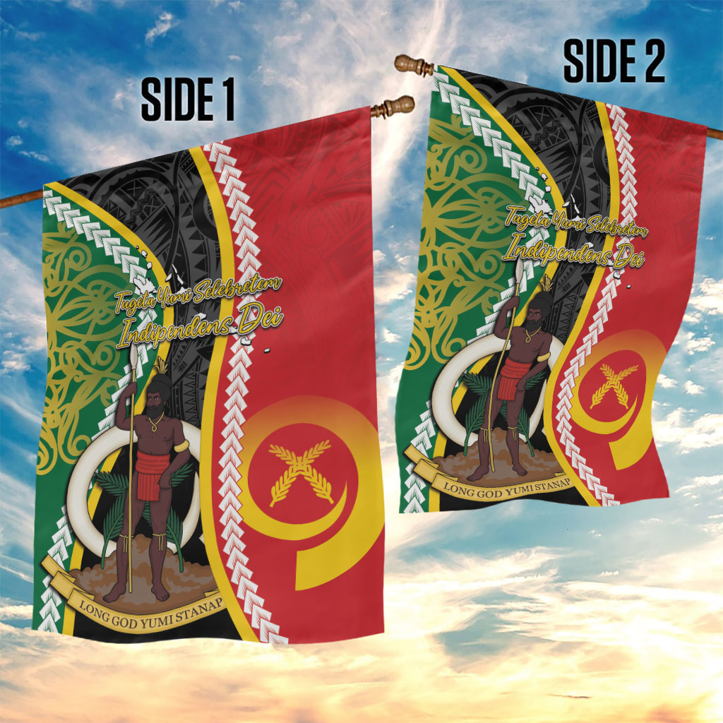 Ni-Vanuatu Indipendens Dei Celebretem Garden Flag Yumi Yumi Yumi LT7 - Polynesian Pride