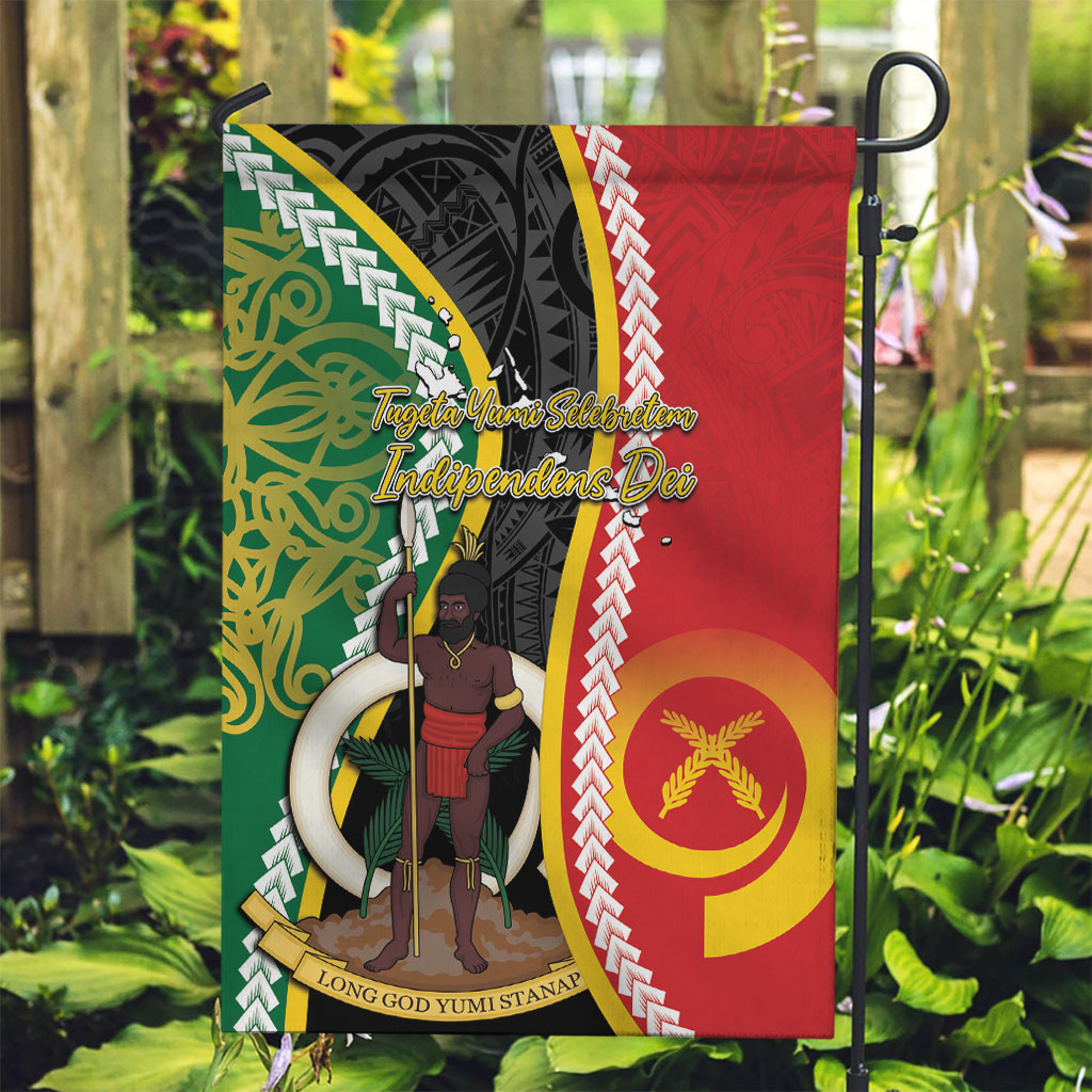 Ni-Vanuatu Indipendens Dei Celebretem Garden Flag Yumi Yumi Yumi LT7 Garden Flag Multicolor - Polynesian Pride