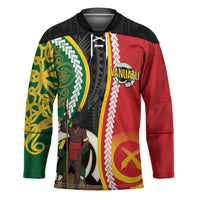 Ni-Vanuatu Indipendens Dei Celebretem Hockey Jersey Yumi Yumi Yumi LT7 Unisex Multicolor - Polynesian Pride