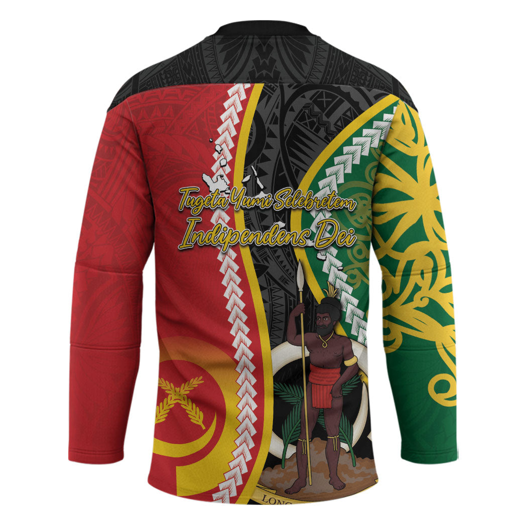 Ni-Vanuatu Indipendens Dei Celebretem Hockey Jersey Yumi Yumi Yumi LT7 - Polynesian Pride