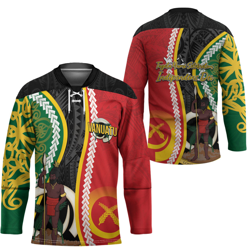 Ni-Vanuatu Indipendens Dei Celebretem Hockey Jersey Yumi Yumi Yumi LT7 - Polynesian Pride