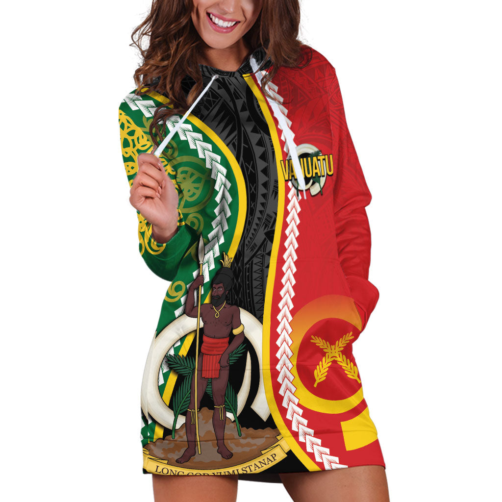Ni-Vanuatu Indipendens Dei Celebretem Hoodie Dress Yumi Yumi Yumi LT7 Multicolor - Polynesian Pride