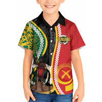 Ni-Vanuatu Indipendens Dei Celebretem Kid Hawaiian Shirt Yumi Yumi Yumi LT7 Kid Multicolor - Polynesian Pride