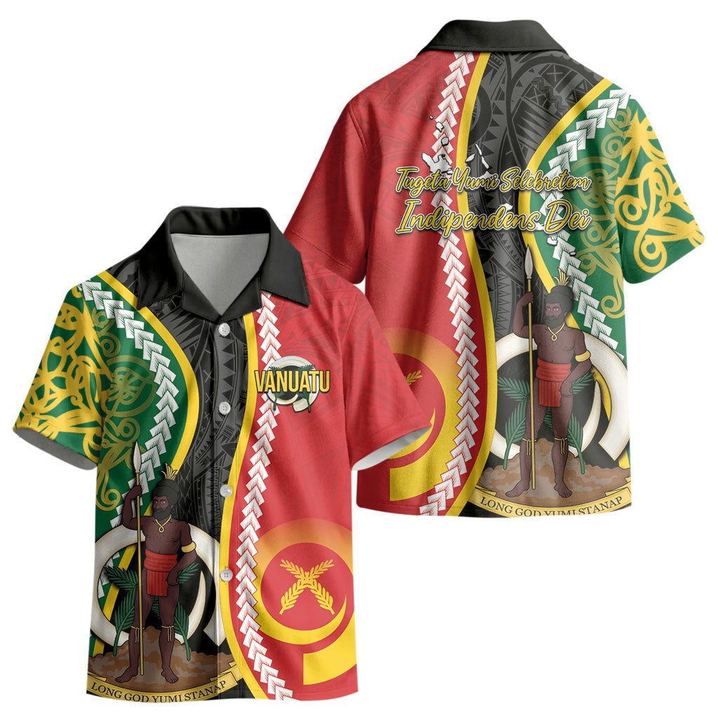Ni-Vanuatu Indipendens Dei Celebretem Kid Hawaiian Shirt Yumi Yumi Yumi LT7 - Polynesian Pride