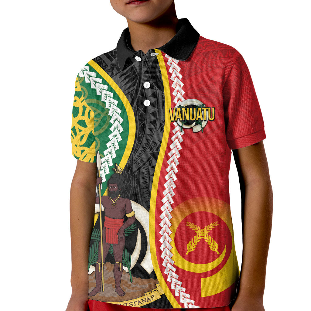 Ni-Vanuatu Indipendens Dei Celebretem Kid Polo Shirt Yumi Yumi Yumi LT7 Kid Multicolor - Polynesian Pride
