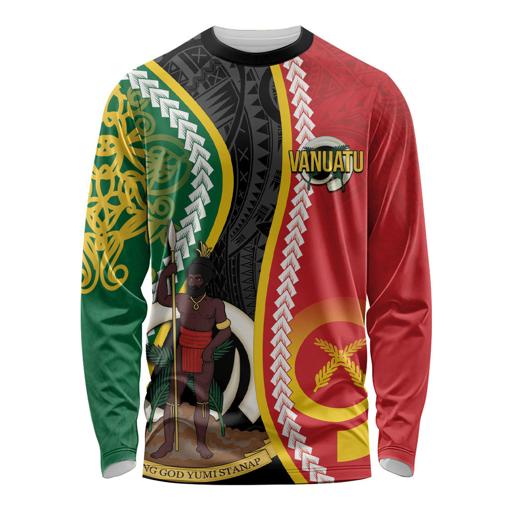 Ni-Vanuatu Indipendens Dei Celebretem Long Sleeve Shirt Yumi Yumi Yumi LT7 Unisex Multicolor - Polynesian Pride