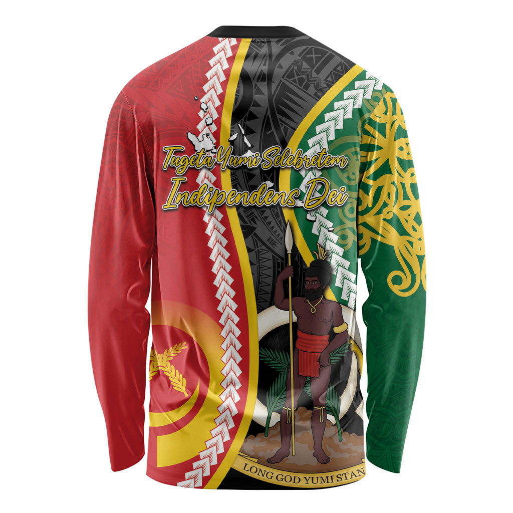 Ni-Vanuatu Indipendens Dei Celebretem Long Sleeve Shirt Yumi Yumi Yumi LT7 - Polynesian Pride
