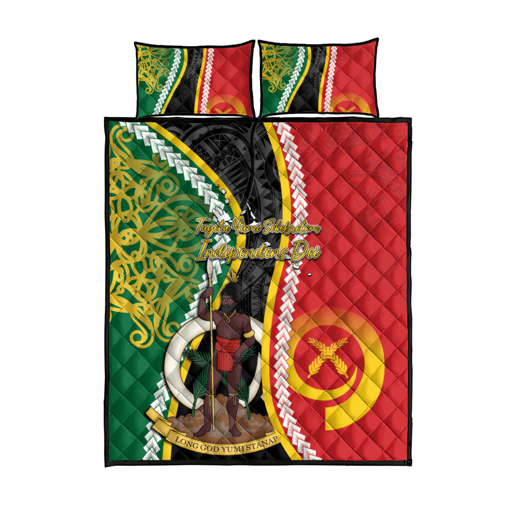 Ni-Vanuatu Indipendens Dei Celebretem Quilt Bed Set Yumi Yumi Yumi LT7 - Polynesian Pride