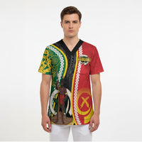 Ni-Vanuatu Indipendens Dei Celebretem Scrub Top Yumi Yumi Yumi LT7 - Polynesian Pride