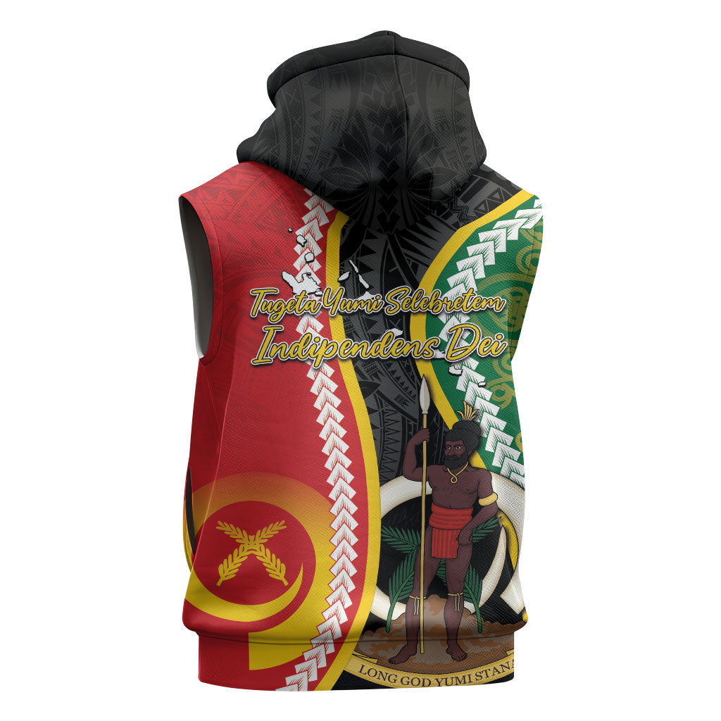 Ni-Vanuatu Indipendens Dei Celebretem Sleeveless Hoodie Yumi Yumi Yumi LT7 - Polynesian Pride