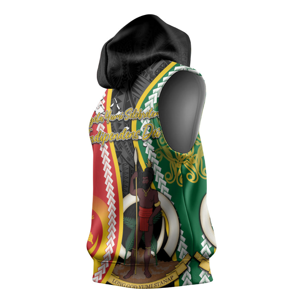 Ni-Vanuatu Indipendens Dei Celebretem Sleeveless Hoodie Yumi Yumi Yumi LT7 - Polynesian Pride
