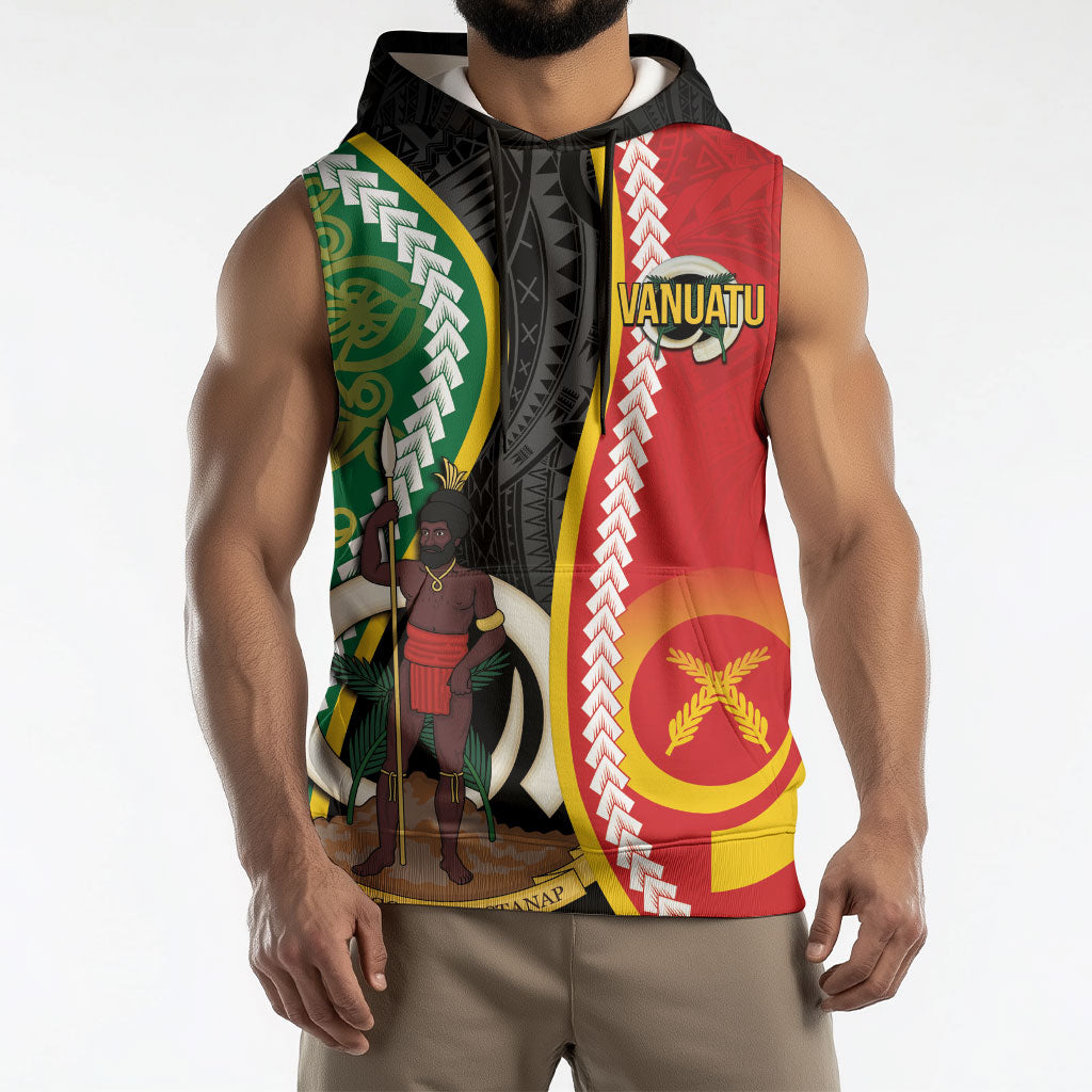 Ni-Vanuatu Indipendens Dei Celebretem Sleeveless Hoodie Yumi Yumi Yumi LT7 - Polynesian Pride