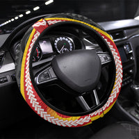 Ni-Vanuatu Indipendens Dei Celebretem Steering Wheel Cover Yumi Yumi Yumi LT7 Universal Fit Multicolor - Polynesian Pride