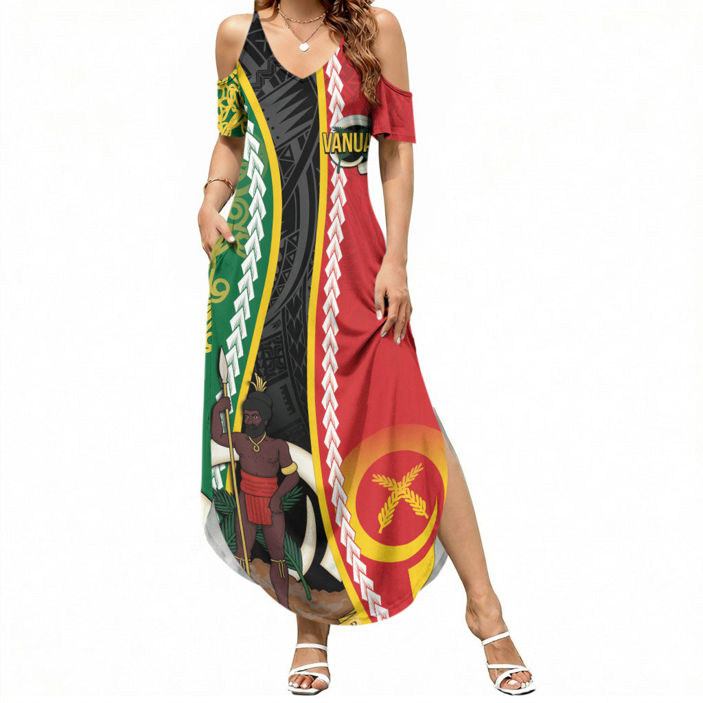 Ni-Vanuatu Indipendens Dei Celebretem Summer Maxi Dress Yumi Yumi Yumi LT7 Women Multicolor - Polynesian Pride