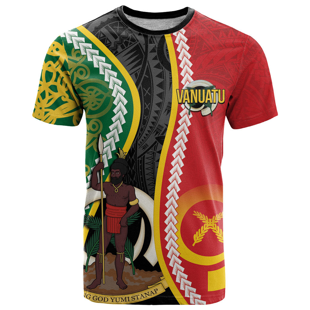 Ni-Vanuatu Indipendens Dei Celebretem T Shirt Yumi Yumi Yumi LT7 Multicolor - Polynesian Pride