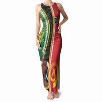 Ni-Vanuatu Indipendens Dei Celebretem Tank Maxi Dress Yumi Yumi Yumi LT7 Women Multicolor - Polynesian Pride