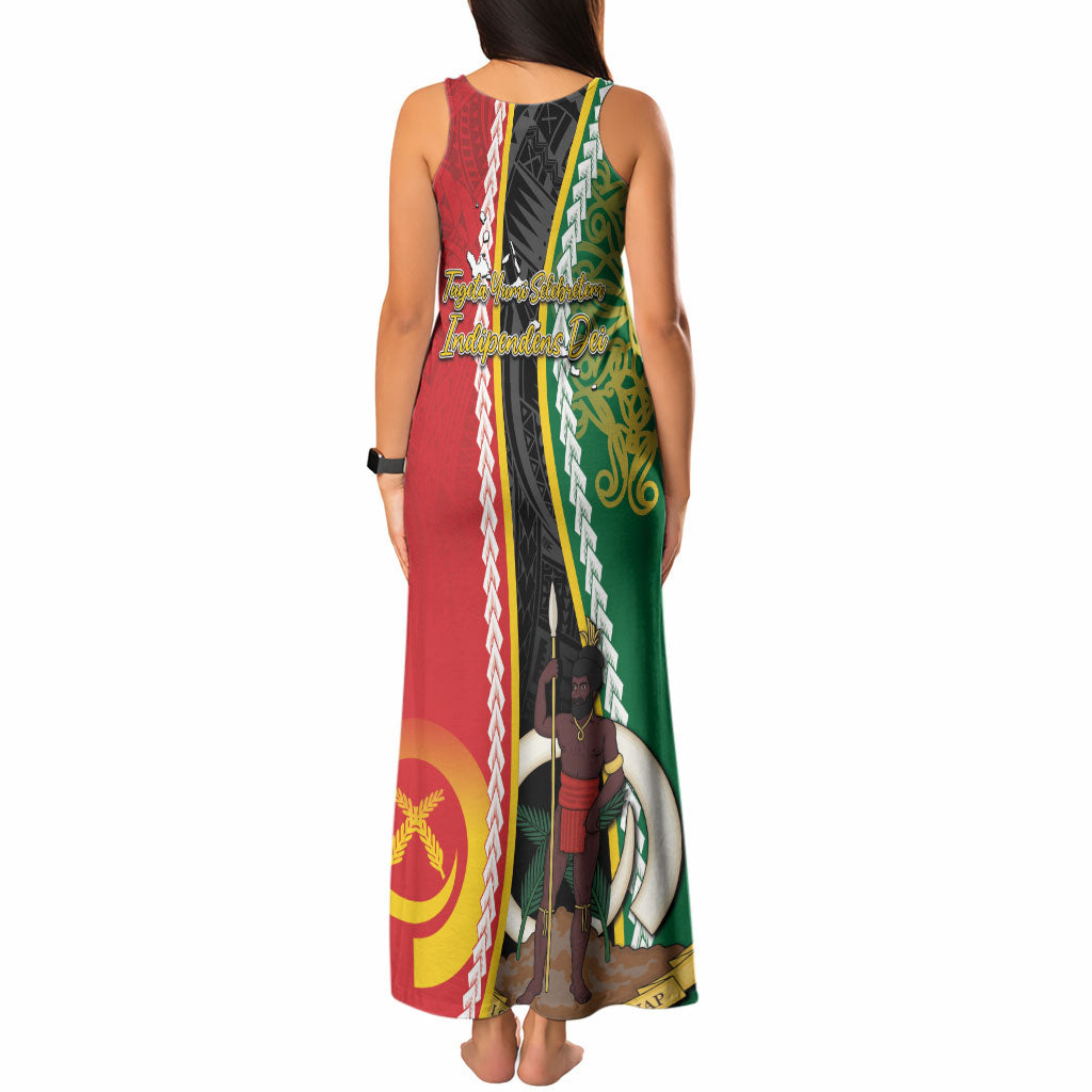 Ni-Vanuatu Indipendens Dei Celebretem Tank Maxi Dress Yumi Yumi Yumi LT7 - Polynesian Pride