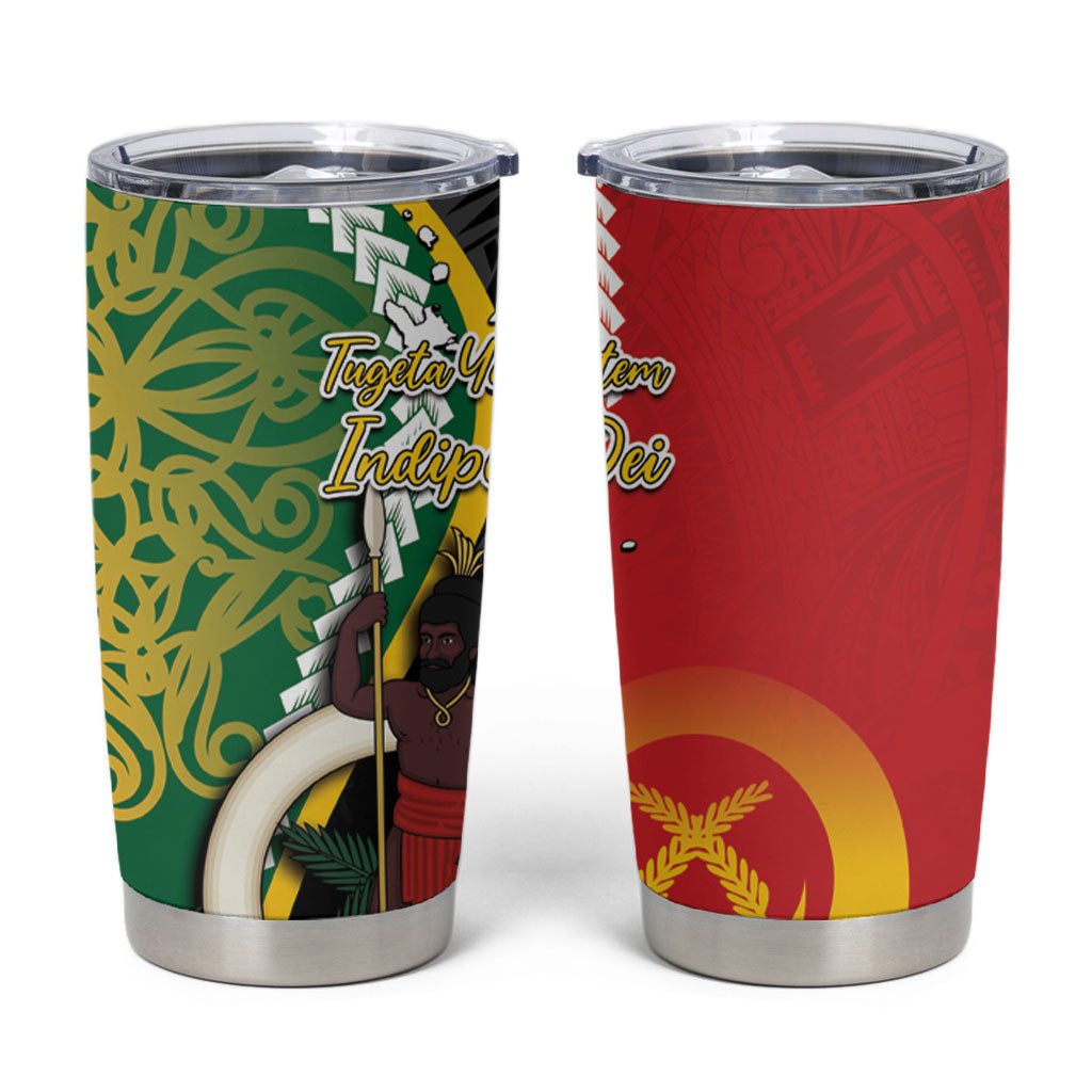 Ni-Vanuatu Indipendens Dei Celebretem Tumbler Cup Yumi Yumi Yumi LT7 Multicolor - Polynesian Pride
