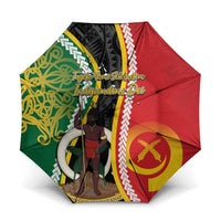 Ni-Vanuatu Indipendens Dei Celebretem Umbrella Yumi Yumi Yumi LT7 One Size Folded 11.42 inch Opened Diameter 37.4 inch Multicolor - Polynesian Pride