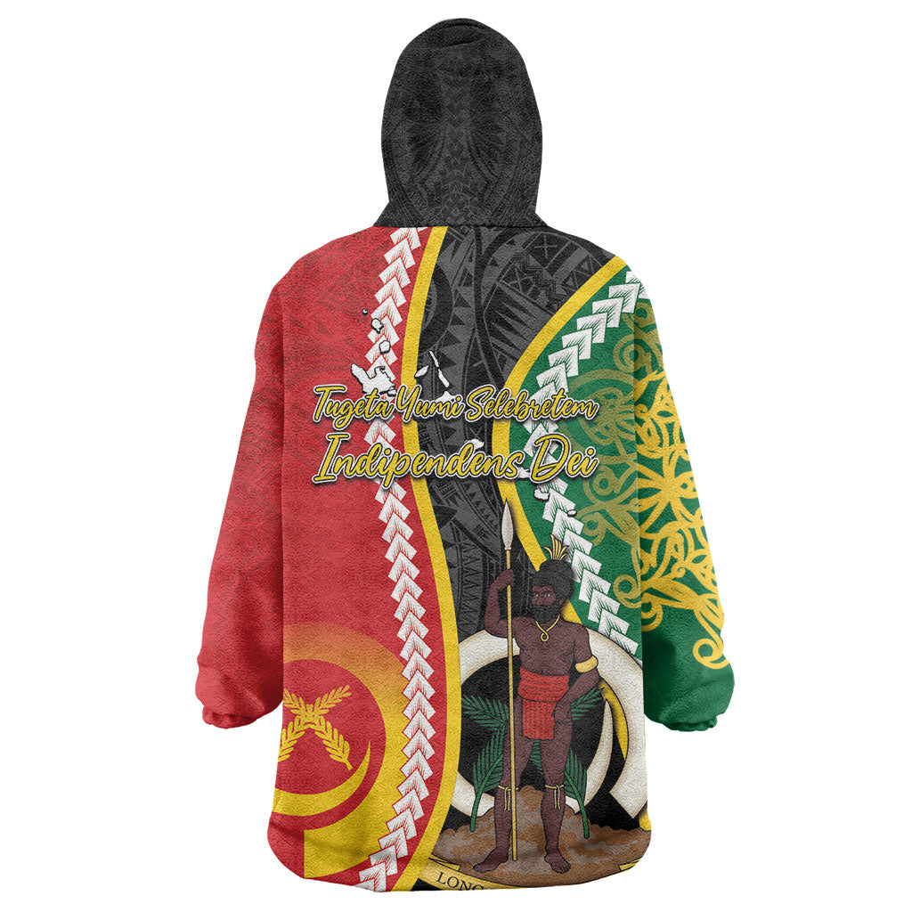 Ni-Vanuatu Indipendens Dei Celebretem Wearable Blanket Hoodie Yumi Yumi Yumi LT7 - Polynesian Pride