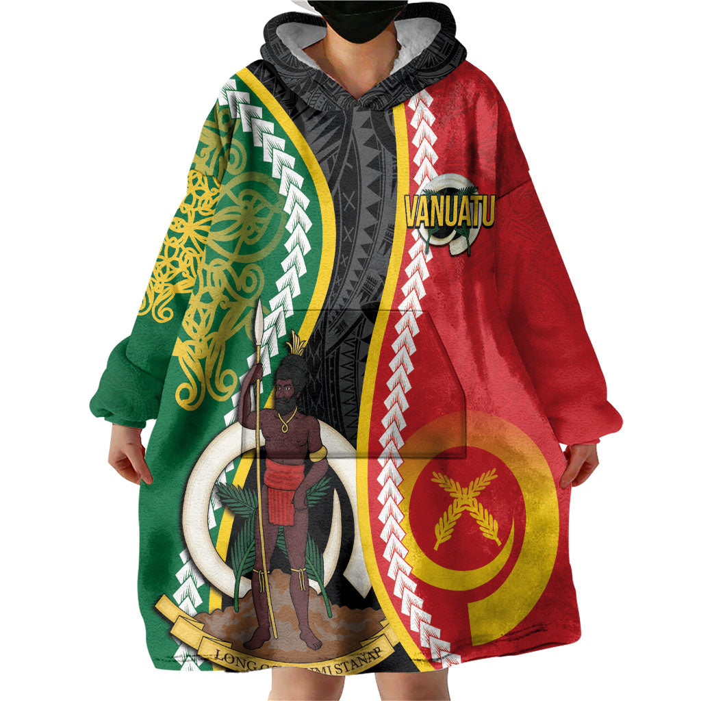 Ni-Vanuatu Indipendens Dei Celebretem Wearable Blanket Hoodie Yumi Yumi Yumi LT7 - Polynesian Pride