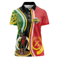 Ni-Vanuatu Indipendens Dei Celebretem Women Polo Shirt Yumi Yumi Yumi LT7 Female Multicolor - Polynesian Pride