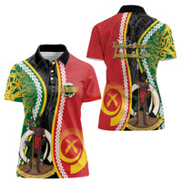 Ni-Vanuatu Indipendens Dei Celebretem Women Polo Shirt Yumi Yumi Yumi LT7 - Polynesian Pride