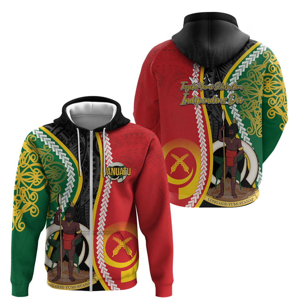 Ni-Vanuatu Indipendens Dei Celebretem Zip Hoodie Yumi Yumi Yumi LT7 - Polynesian Pride