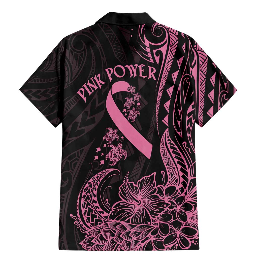 Polynesian Pink Power Family Matching Mermaid Dress and Hawaiian Shirt Breast Cancer Ribbon Turtle and Flowers LT7 - Polynesian Pride