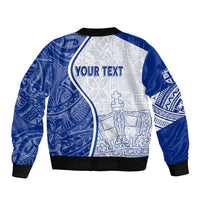 Personalised Queen Victoria School Bomber Jacket QVS Old Boys LT7 - Polynesian Pride