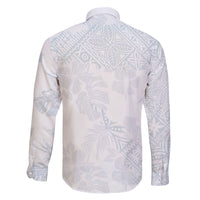 Samoa White Sunday Family Matching Long Sleeve Bodycon Dress and Hawaiian Shirt Hibiscus Special LT7 - Polynesian Pride