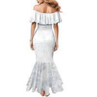 Samoa White Sunday Family Matching Mermaid Dress and Hawaiian Shirt Hibiscus Special LT7 - Polynesian Pride