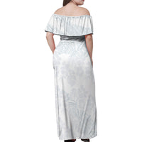 Samoa White Sunday Family Matching Off Shoulder Maxi Dress and Hawaiian Shirt Hibiscus Special LT7 - Polynesian Pride