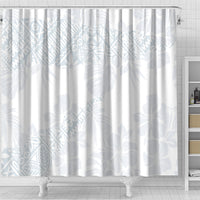 Samoa White Sunday Shower Curtain Hibiscus Special LT7 - Polynesian Pride