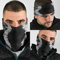 Hawaii Aloha Plumeria Lei Black Palaka Neck Gaiter LT7 - Polynesian Pride