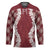 Hawaii Aloha Plumeria Lei Scarlet Palaka Hockey Jersey - Polynesian Pride